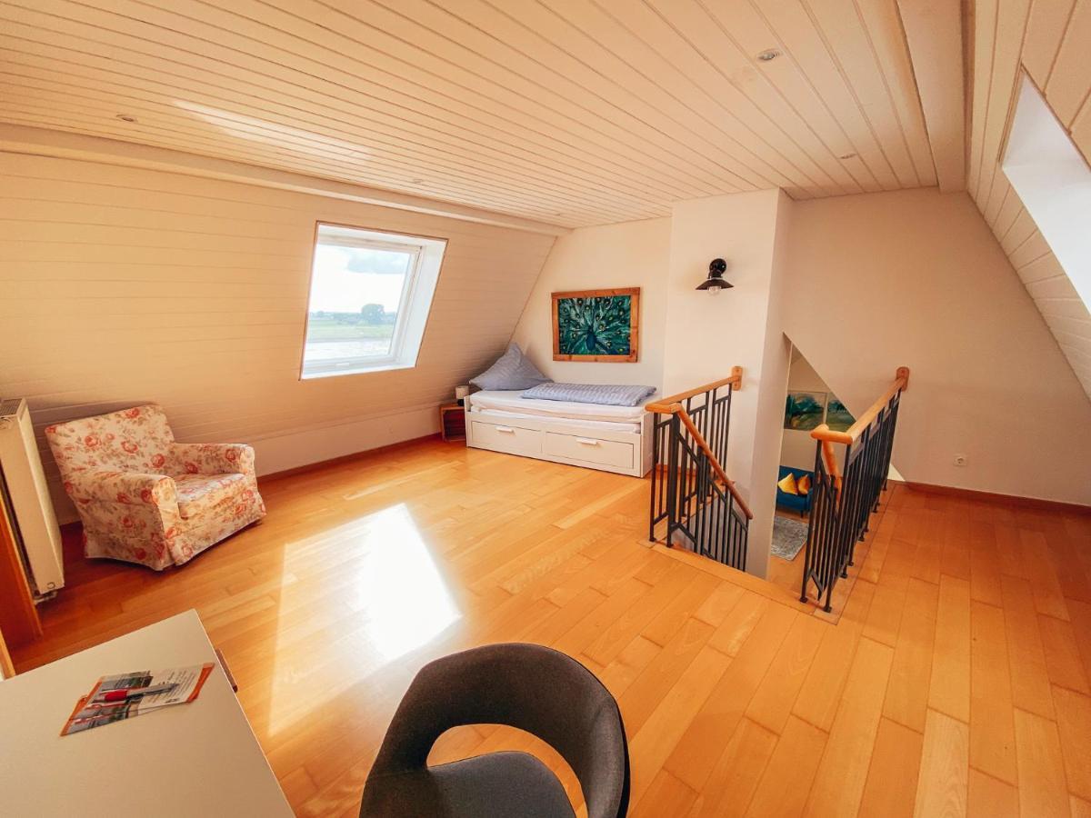Rheinloft 3 - Grosse Giebelwohnung Mit Dachterrassen An Der Rheinpromenade إميريش المظهر الخارجي الصورة